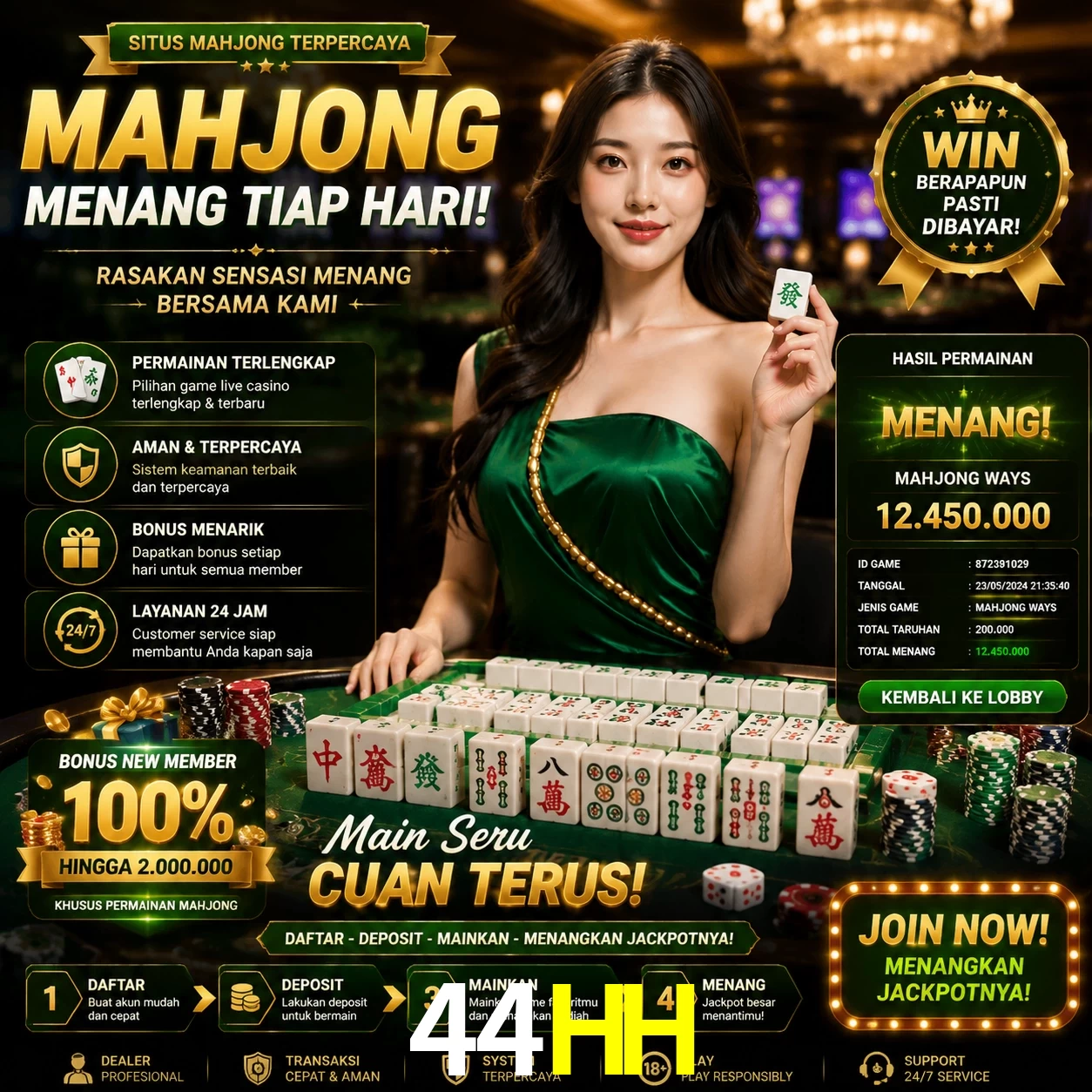 Cashback VIP 44HH - reembolso semanal